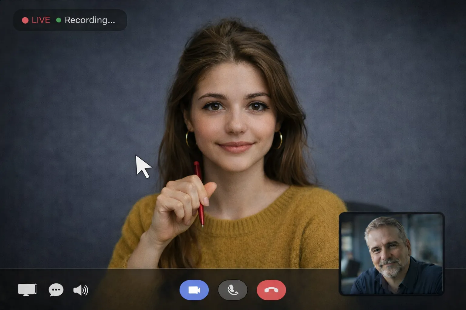 Elly Lindemann und Torsten Nicodemus im Videocall